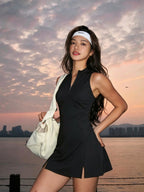Tennis Zip A-Line Dress