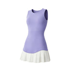 Sculpt Cut-Out Pleated Tennis Dress for women Glacier Blue