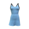 Women's U-Back Tennis Dress with Built-In Shorts blue